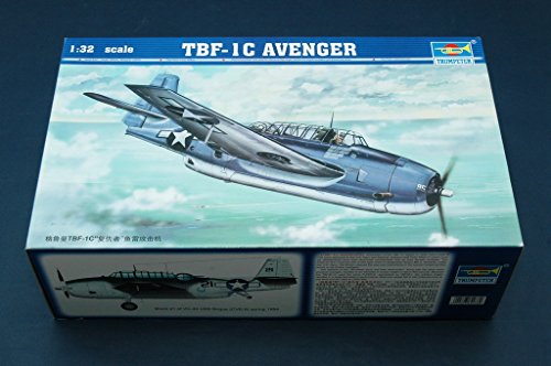 「非常に良い」トランペッター 1/32 TBF-1C アヴェンジャー プラモデル(中古品)