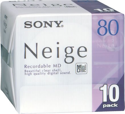 SONY 10MDW80NED ミニディスク 80分10枚組(中古品)