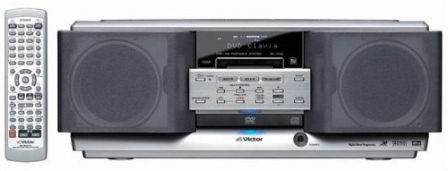 動作品DVD-MDポータブルシステム　RD-XV10　中古品 JVCケンウッド ビクター DVD-MDポータブルシステム シルバー RD-XV10-S