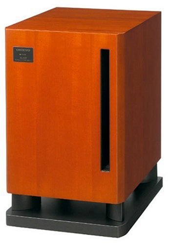 ONKYO サブウーファーシステム アンプ内蔵 75W 木目 SL-057(D)(中古品)の通販は