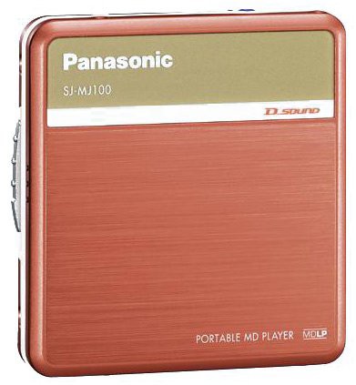 Panasonic D‐SOUND ポータブルMDプレーヤー オレンジ SJ-MJ100-D(品