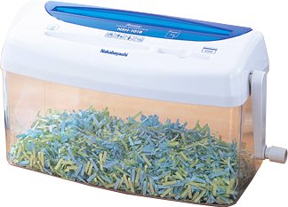 「非常に良い」ナカバヤシ NSH-101B シュレッダー 手動式(中古品)