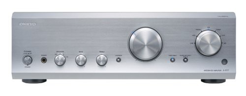 廃番】 ONKYO プリメインアンプ 300W+300W(4) シルバー A-977(S)(品