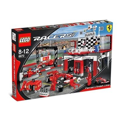 「非常に良い」レゴ (LEGO) レーサー フェラーリ  F1フィニシュライン 8672(中古品)