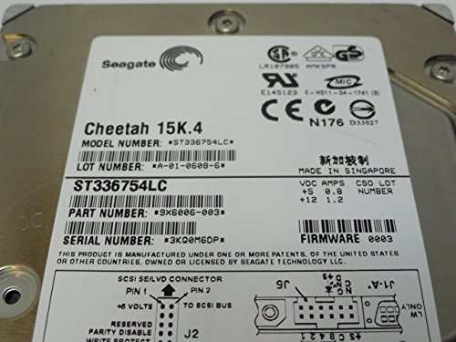 Seagate 3.5インチ内蔵HDD 36.7GB Ultra320 15000rpm 8MB 80pin ST336754LC(中古品)