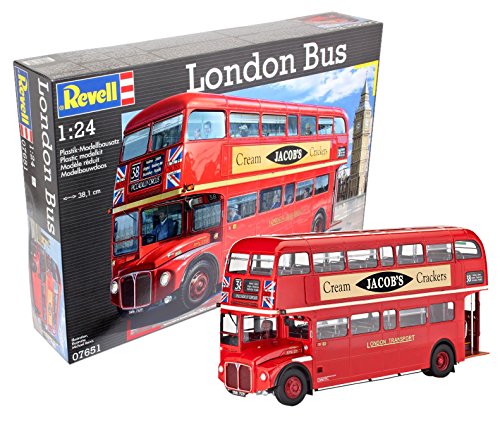 「ほぼ新品」ドイツレベル 1/24 ロンドンバス R07651 プラモデル(中古品)