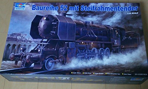 「未使用品」トランペッター 1/35 ドイツ軍用機関車BR52(中古品)