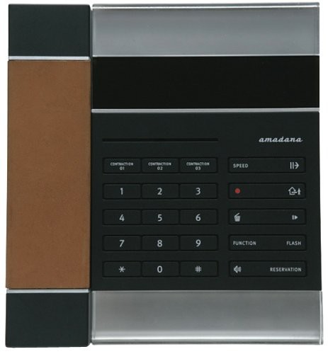 amadana DT-120-B 電話機(留守録機能付きタイプ) ブラック(中古品)の通販は