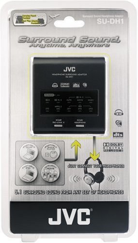 JVC SU-DH1 サラウンドヘッドホン アダプター ブラック(中古品)