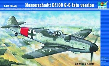 「非常に良い」トランペッター 1/24 メッサーシュミット Bf109 G-6 後期型 プラモデル(中古品)