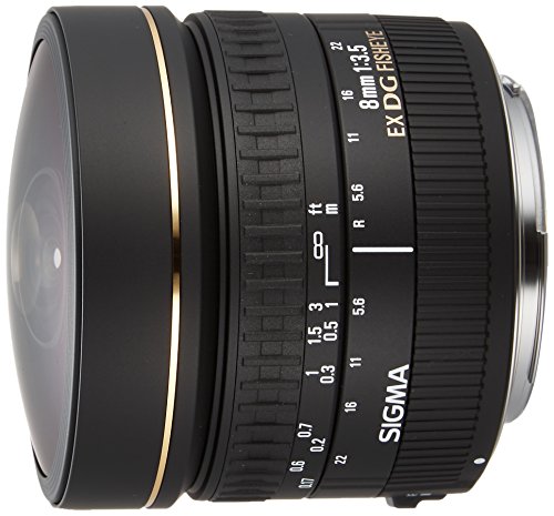 SIGMA 単焦点魚眼レンズ 8mm F3.5 EX DG CIRCULAR FISHEYE キヤノン周(中古品)