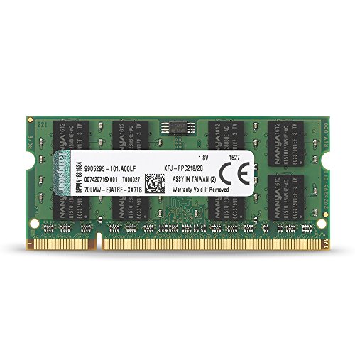 「非常に良い」キングストン Kingston DDR2 667MHz  2GB Non-ECC CL5 1.8V Unbuffered SOD(中古品)