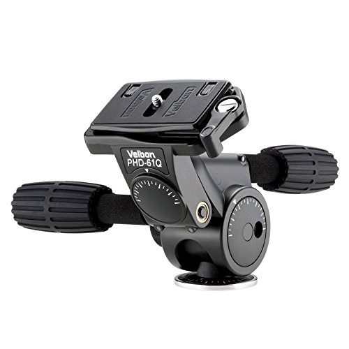 Velbon 3Way雲台 PHD-61Q 中型 底面径53mm コマ止め方式 クイックシュー対 (中古品)