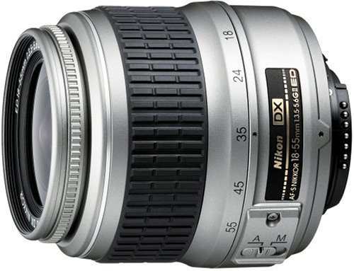 Nikon AF-S DX ズームニッコール ED 18-55mm F3.5-5.6 G II シルバー デジ (中古品)