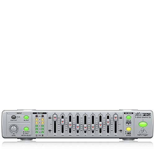 「非常に良い」BEHRINGER ベリンガー MINIFBQ FBQ800 グラフィックイコライザー(中古品)