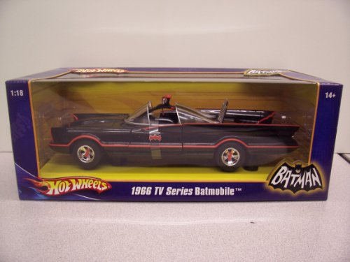 「非常に良い」マテル 1/18 1966 TV Series Batmobile 完成品(中古品)