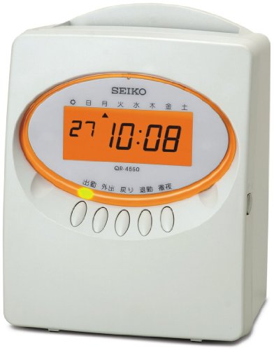 セイコープレシジョン タイムレコーダー QR-4550ホワイト(中古品)
