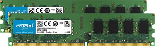 「非常に良い」Crucial ct2kit25664aa667?/ 4?GB 667?MHzキットddr2?DIMM(中古品)