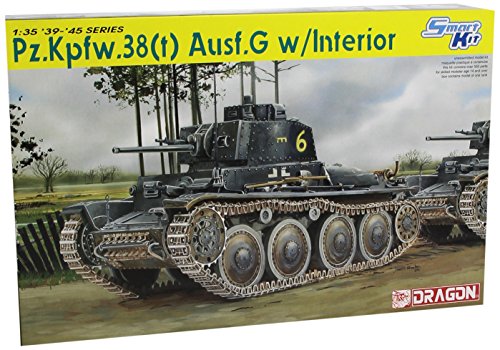「ほぼ新品」ドラゴン 1/35 ドイツ 38 t 戦車 Ausf.G w/インテリア スマートキット プラ(中古品)