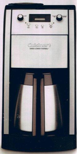 クイジナート  DCC-590PCJ　10-CUPミル付き魔法瓶仕様オートマチックコーヒ(中古品)