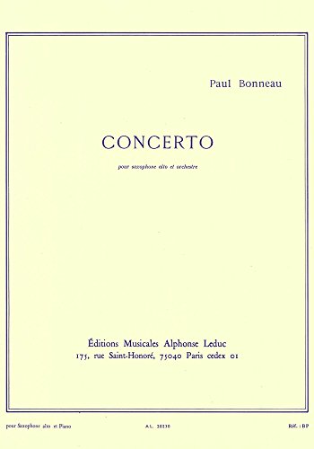 ボノー : サクソフォン協奏曲 コンチェルト (サクソフォン、ピアノ) ルデュ(中古品)