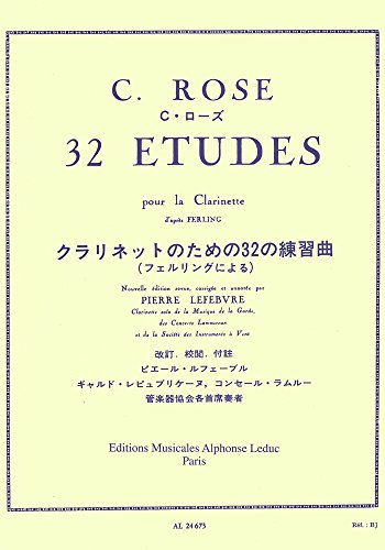 「未当てはめる品」さくら色 : 32の読み合わせる曲 (クラリネット教則本) ルデュック書き著す(中古品)