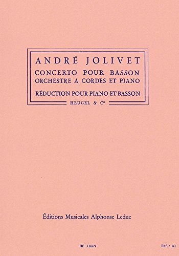 「非常に良い」ジョリヴェ : ファゴット協奏曲 コンチェルト (ファゴット、ピアノ) ウジェ(中古品)