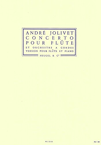 「非常に良い」ジョリヴェ : フルート協奏曲 コンチェルト (フルート、ピアノ) ウジェル出(中古品)