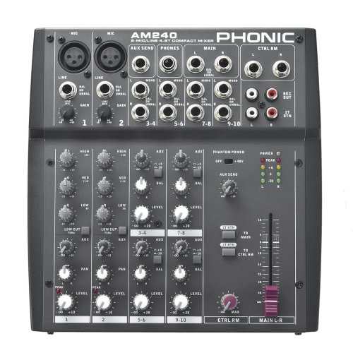 PHONIC AM240D DSP内蔵ミキサー 劇レア！ - レコーディング/PA機器