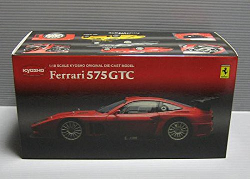 京商 1/18 フェラーリ 575 GTC 2004 レッド K08391A 完成品(中古品)