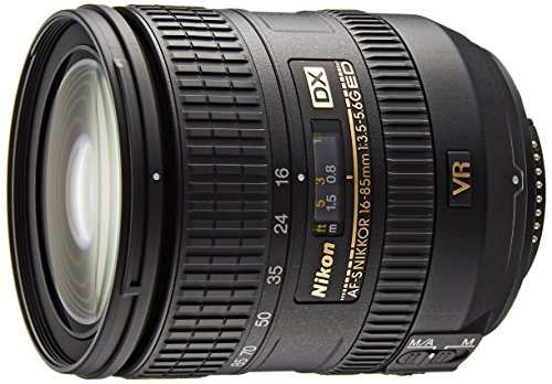 Nikon 標準ズームレンズ AF-S DX NIKKOR 16-85mm f/3.5-5.6G ED VR ニコンD(中古品)