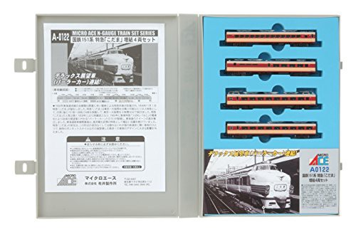 マイクロエース Nゲージ 151系特急こだま増結4両セット A0122 鉄道模型 電 (中古品)