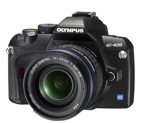 「ほぼ新品」OLYMPUS デジタル一眼レフカメラ E-420 レンズキット E-420KIT(中古品)