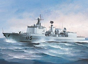 「非常に良い」トランペッター 1/350 中国人民解放軍海軍 DDG-115 シェンヤン プラモデル(中古品)