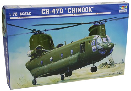 「ほぼ新品」トランペッター 1/72 CH-47D チヌーク ガルフウォー プラモデル(中古品)