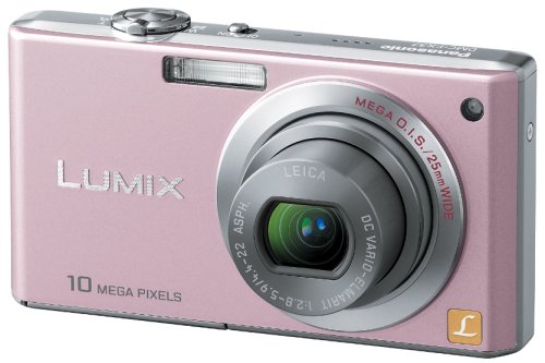 パナソニック デジタルカメラ LUMIX (ルミックス) FX37 カクテルピンク DMC(中古品)