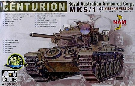 「非常に良い」AFVクラブ 1/35 センチュリオン戦車 MK5/1 ベトナムバージョン プラモデル(中古品)