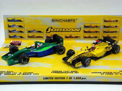 Amazon | Minichamps DP 1/43 ジョーダン2台セット1991-2005