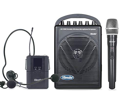「非常に良い」HS120B ポータブルPAシステム/ワイヤレスマイク Hisonic社 Black（並行輸入(中古品)