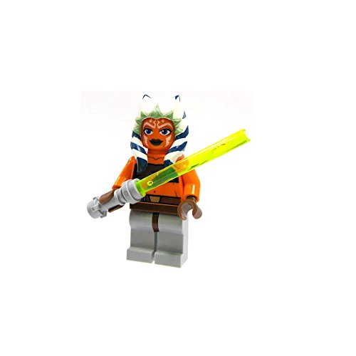 「非常に良い」LEGO Star Wars Minifigure Ahsoka with Lightsaber Clone Wars(中古品)
