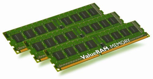 「未使用品」Kingston 3GB 1333MHz DDR3 Non-ECC CL9 DIMM (Kit of 3) KVR1333D3N9K3/3G(中古品)