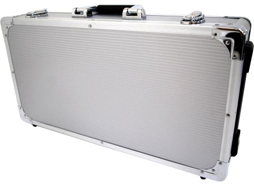 「人並み外れたに好いたらしい」KC エフェクターケース EC-60/SV しろがね色 (内寸 495 x 250 x 65+20粍)(中古品)