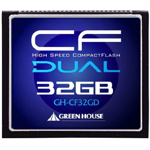 「非常に良い」グリーンハウス 233倍速(37MB/s) ハイスピードコンパクトフラッシュ 32GB G(中古品) 7,141円
