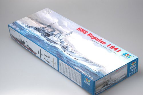 トランペッター 1/350 イギリス海軍 HMS レパルス1941 プラモデル(中古品)