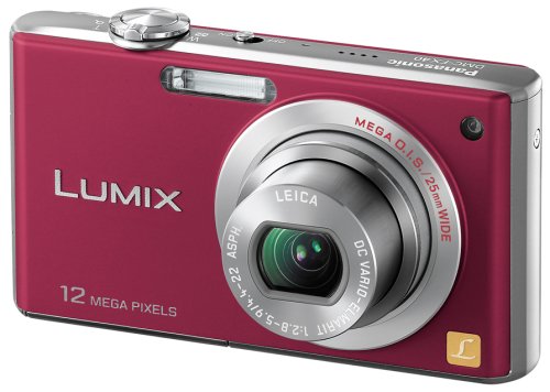 パナソニック デジタルカメラ LUMIX (ルミックス) FX40 フレッシュレッド D(中古品)