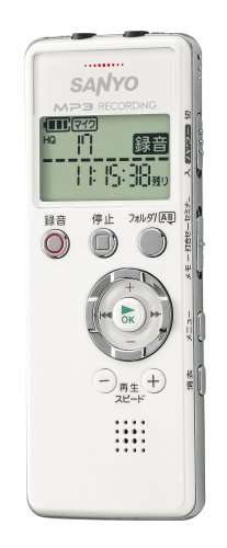 SANYO ICレコーダー(ホワイト) [ICR-B001M(W)](中古品)の通販は