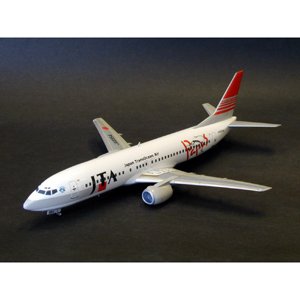 「ほぼ新品」1/144　プラモデル　B737-400　JTAパパス　サイ&amp;カジキ(中古品)