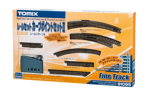 「非常に良い」TOMIX Nゲージ レールセット カーブポイントセットII Eパターン 91095 鉄道(中古品)