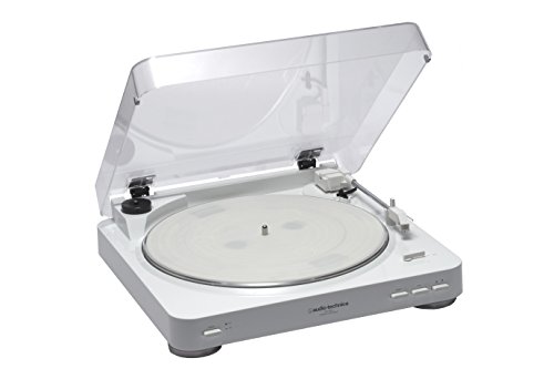 「ほぼ新品」audio-technica ステレオターンテーブルシステム ホワイト AT-PL300 WH(中古品)