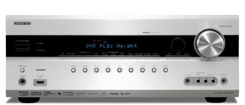 ONKYO AVセンター HDサラウンド対応 最大出力185W×7ch シルバー TX-SA607((中古品)